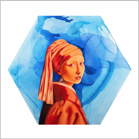 Girl with a pearl earing print